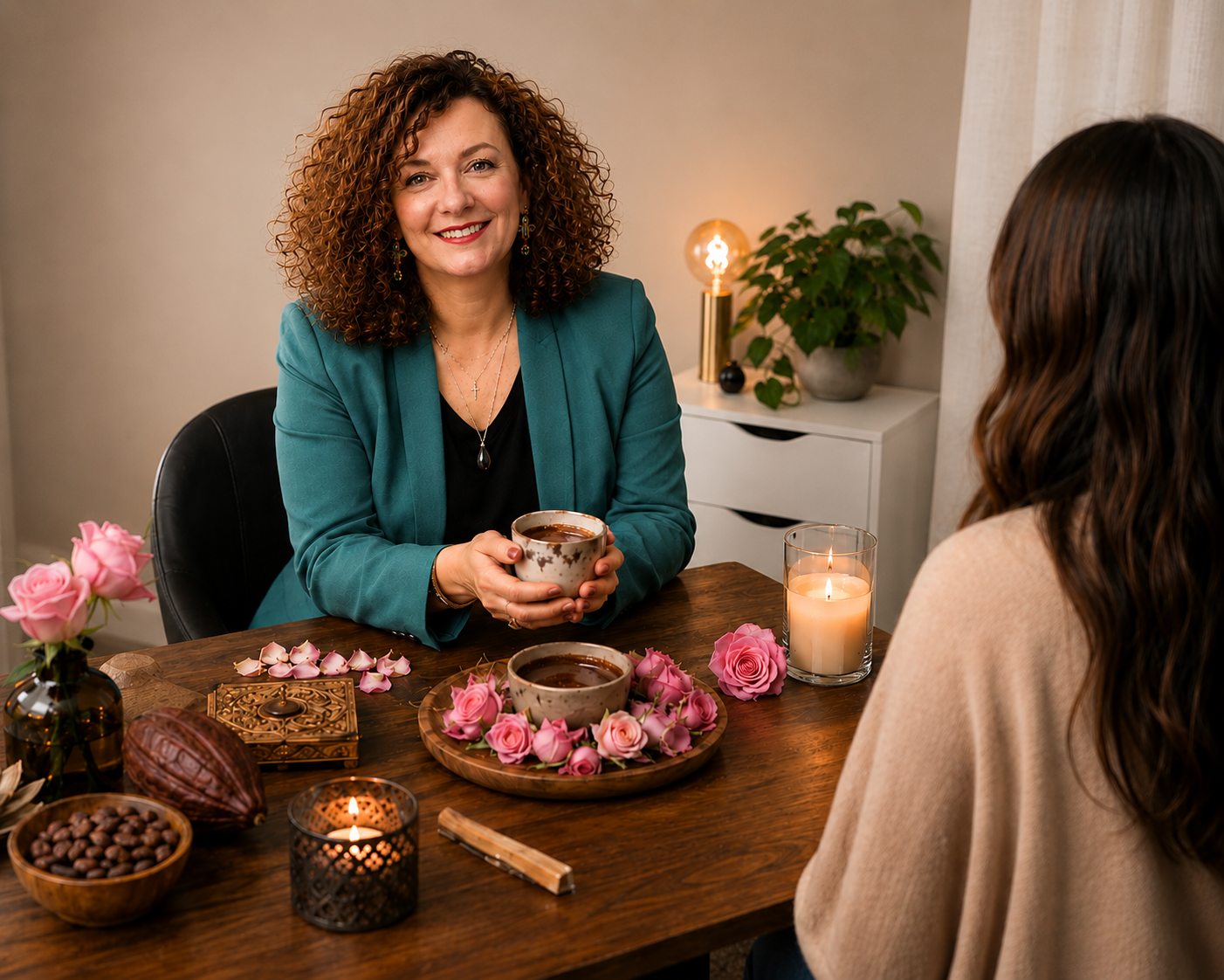 Atelier cérémonie cacao rose Reims paix intérieur